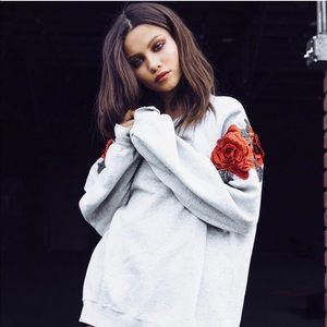 LF Furst of a Kind Rose Patched Sweater